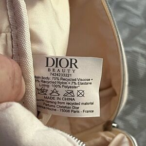 Dior Beauty Beige Cosmetic Bag